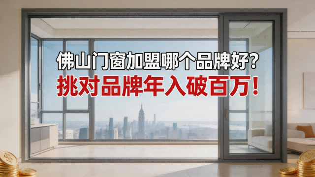 佛山門窗加盟哪個(gè)品牌好？挑對(duì)品牌年入破百萬(wàn)！