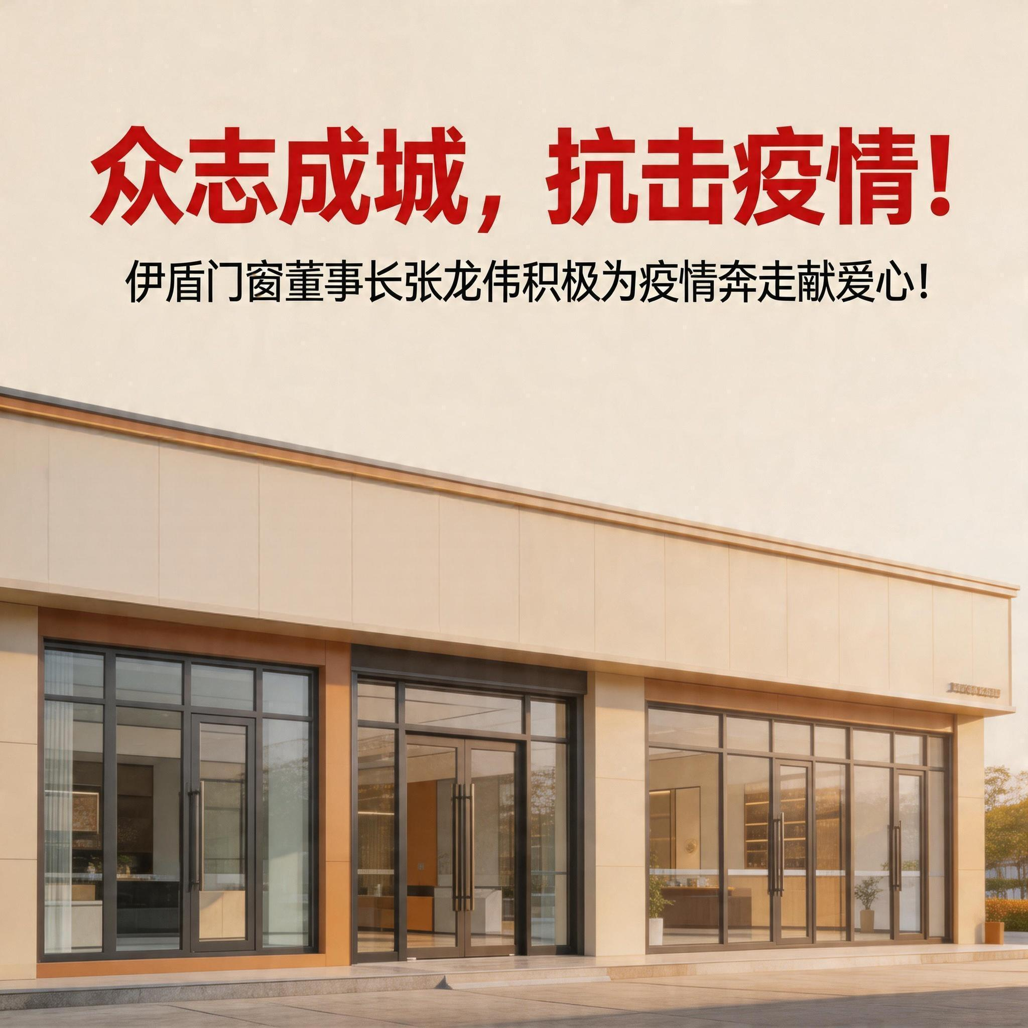 眾志成城，抗擊疫情！伊盾門窗董事長張龍偉積極為疫情奔走獻愛心！