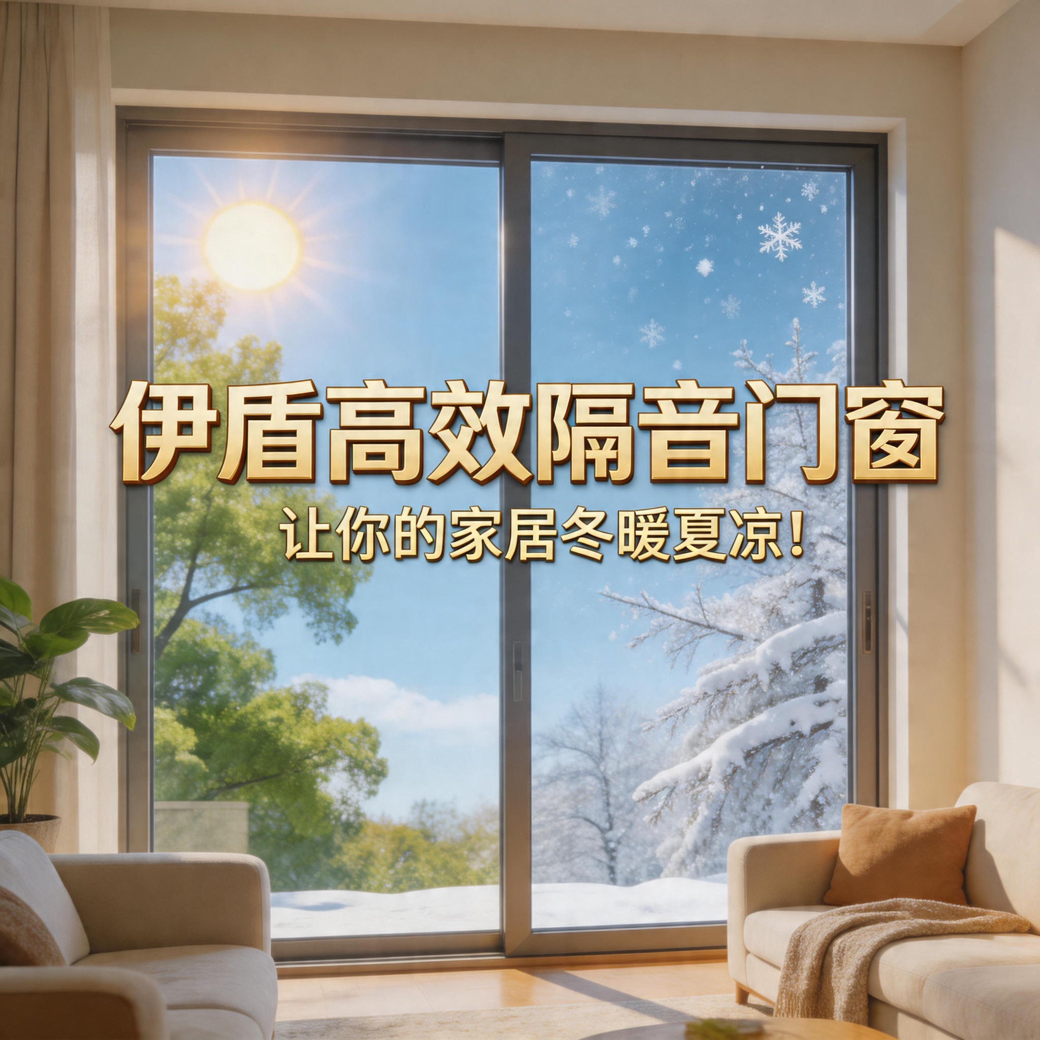 伊盾高效隔音門窗，讓你的家居冬暖夏涼！