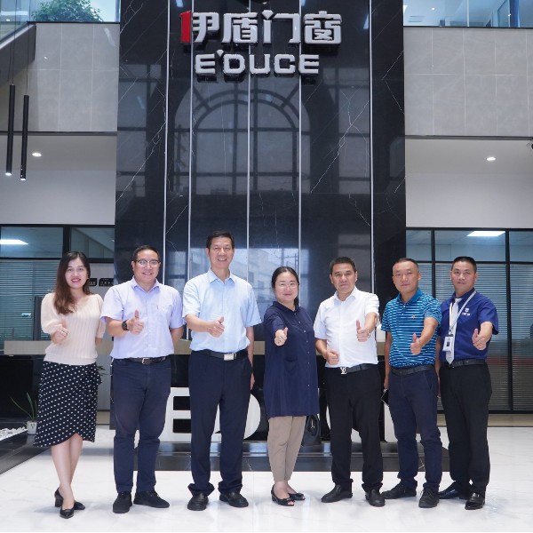 眾科聯走進伊盾門窗，就工業4.0數智化時代共謀發展進行探討交流！