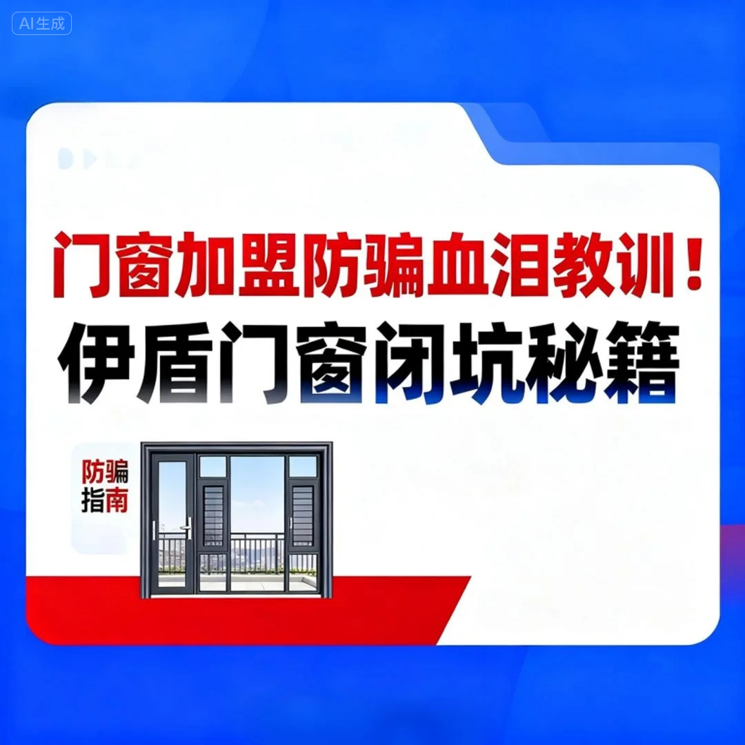 門窗加盟防騙血淚教訓！伊盾門窗閉坑秘籍讓加盟商半年回本