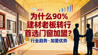 為什么90%建材老板轉行首選門窗加盟？