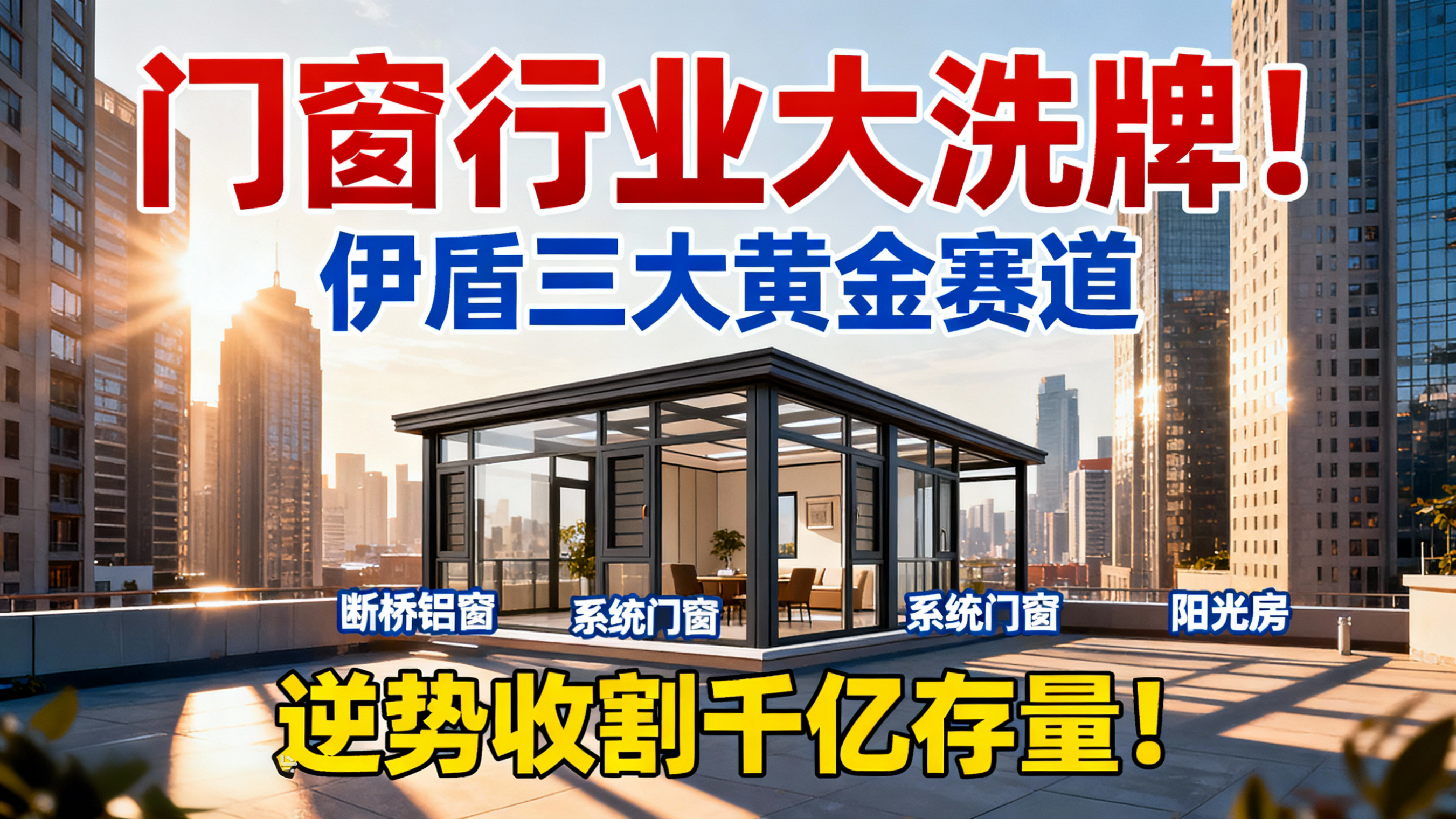 門窗行業大洗牌！伊盾三大黃金賽道，逆勢收割千億存量！