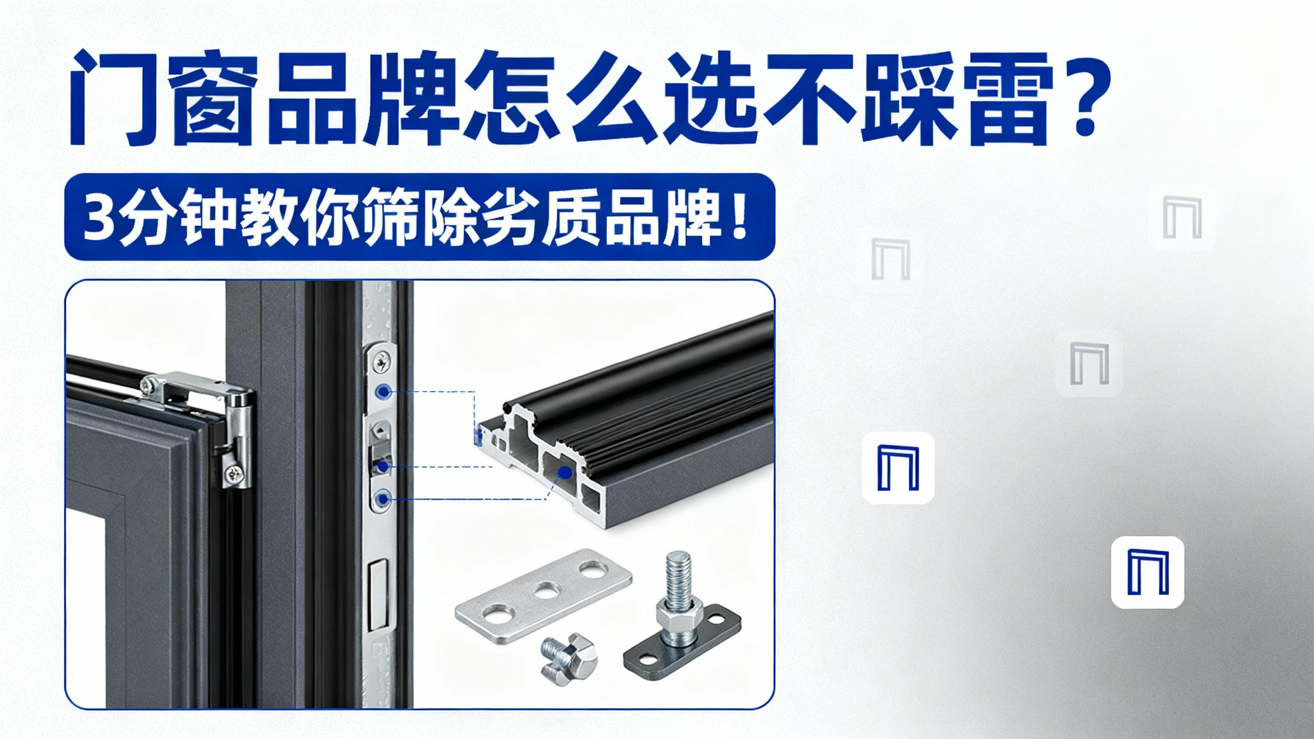 門窗品牌怎么選不踩雷？3分鐘教你篩除劣質品牌！