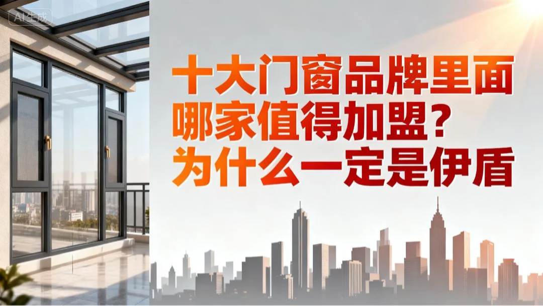 十大門窗品牌里面哪家值得加盟？為什么一定要選伊盾！
