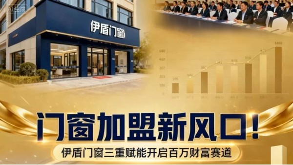 門窗加盟新風口！伊盾門窗三重賦能開啟百萬財富賽道